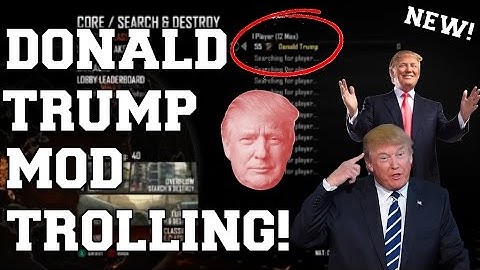 Black Ops 2 Modded GamerTag Trolling (Im Donald Trump!)