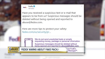 FedEx warns about fake package delivery notices