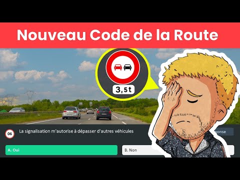 NOUVELLES QUESTIONS - Test Code de la Route 2024 