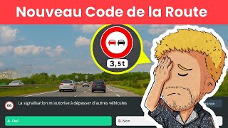 NOUVELLES QUESTIONS - Test Code de la Route 2024 - Série 44