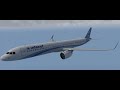 X-Plane Airbus A321NEO New Approach ENAGA to MMMX ILS z 05R