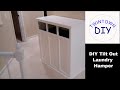 DIY Tilt Out Laundry Hamper Cabinet