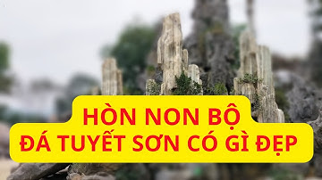 Hòn non bộ đá tuyết sơn | Tiểu cảnh đá tuyết sơn