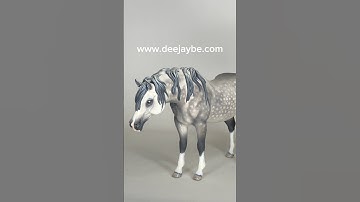 Painting a Dapple Grey #horse #breyer #art #breyerhorses #breyers #horseart #sculpture