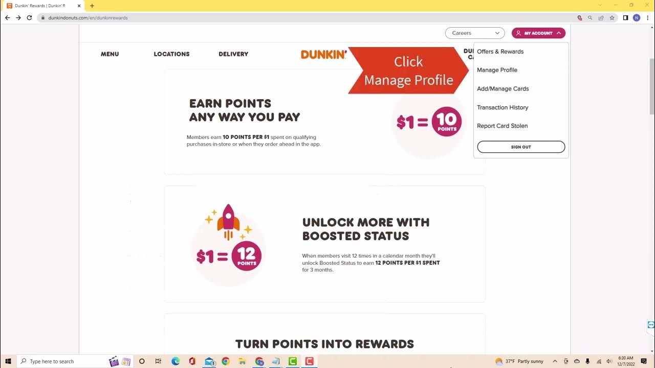 How to Change Your Email Address on Your Dunkin Donuts Account YouTube