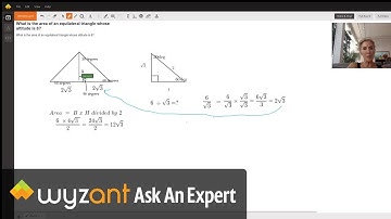 Area of an Equilateral Triangle with an Altitude of 6