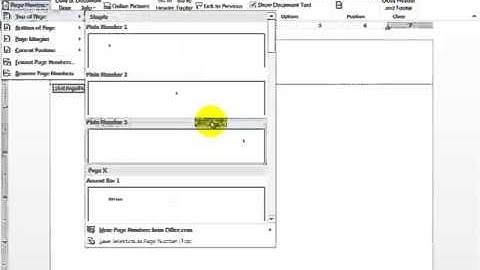 How to add a running head and page number in APA