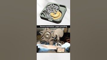 Paper punching machine by using Geneva Mechanism ✅ #caddesign #engineering #smallproject #machine