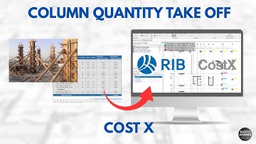 How to Calculate Column Concrete & Shuttering Quantity in Cost X | Quantity Surveying Tutorial