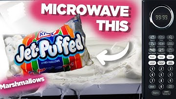 Microwaving A Large Bag Of MARSHMALLOWS