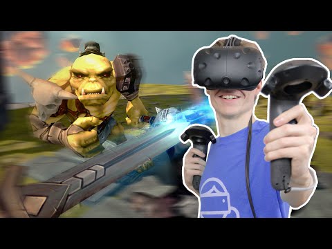 FIGHTING ORCS IN VIRTUAL REALITY! | Trickster VR (HTC Vive Gameplay)