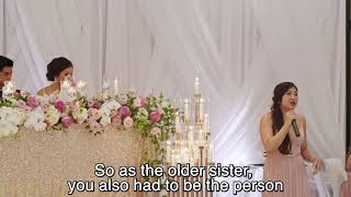 Maid of Honor Speech for My Little Sister (w/Captions)