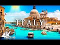 FLYING OVER ITALY (4K UHD) Amazing Beautiful Nature Scenery with Relaxing Music | 4K VIDEO ULTRA HD