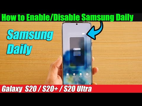 Galaxy S20 S20 How To Enable Disable Samsung Daily
