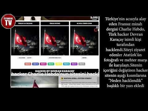 Türk hacker Fransız mizah dergisi Charlie Hebdo’nun sitesini hackledi