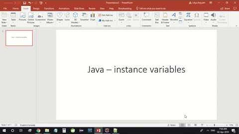 java instance variables, getters and setters, constructors