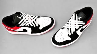 HOW TO DIAMOND LACE JORDAN 1 LOW | Nike Air Jordan 1 diamond lace styles