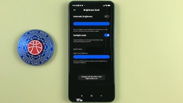 Sunlight mode, Screen brightness automatically increases and decreases on Xiaomi Redmi Note 10