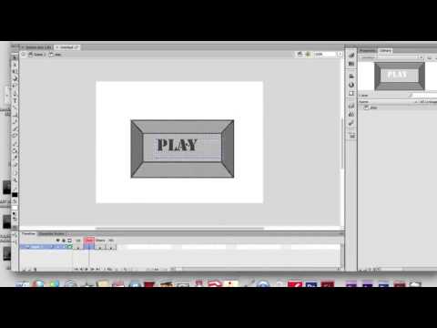 making a interactive play button in flash