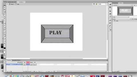 making a interactive play button in flash