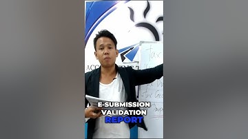 How to Submit SAWT E-Submission Validation Report