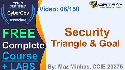 Free CCNA Cyber OPS | 8- Security Triangle & Goal  | Day 1 | CCNA Cyber OPS 200-201 Complete Course
