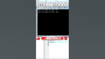 Program to Calculate HCF in C #shorts #coding #programming #viral