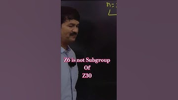 Z6 not Subgroup of Z30