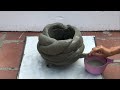 Cement Ideas From old socks / Cement Flower Pots