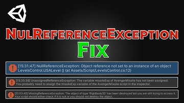 How to Fix NullReferenceException: Object reference not set to an instance of an object | Unity 2023