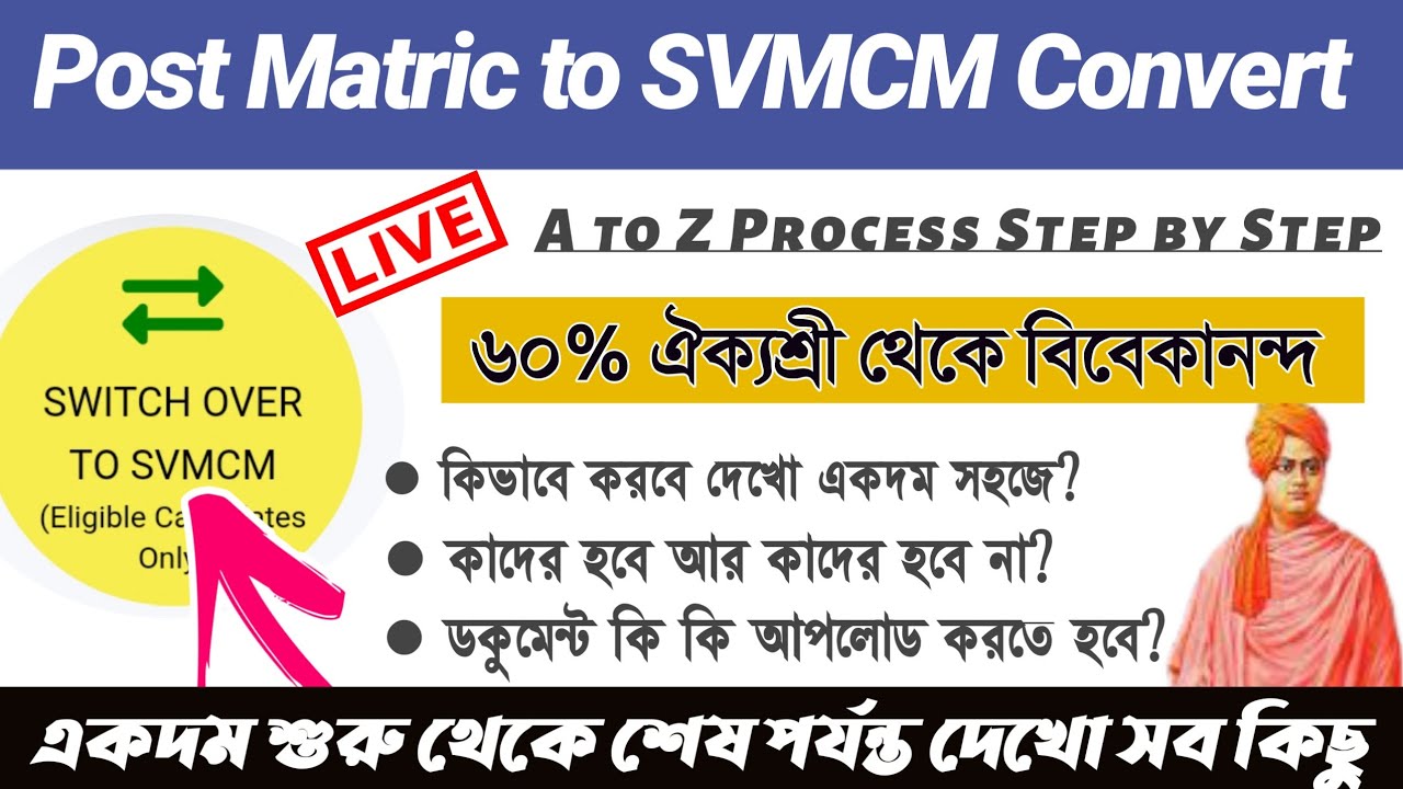Finally Aikyashree 60% Post Matric to SVMCM Convert Start | Watch A to Z | Step By Step Process