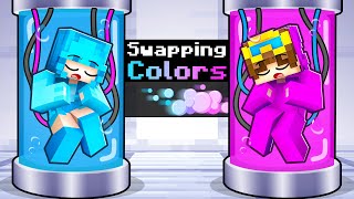 Swapping COLORS with my Friends in Minecraft! screenshot 5