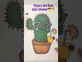 &quot;When life gives you thorns, sip something strong! 🌵🥤&quot; #FunnyDrawing #WhispmoonArt #cactus #coloring
