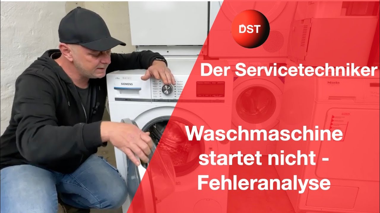 Fehler E18 F18 Waschmaschine Bosch Siemens - Fehleranalyse - YouTube
