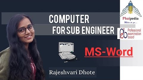 Rapid Course On Computer For Sub Engineer | Vyapam Sub Engineer| lecture 04