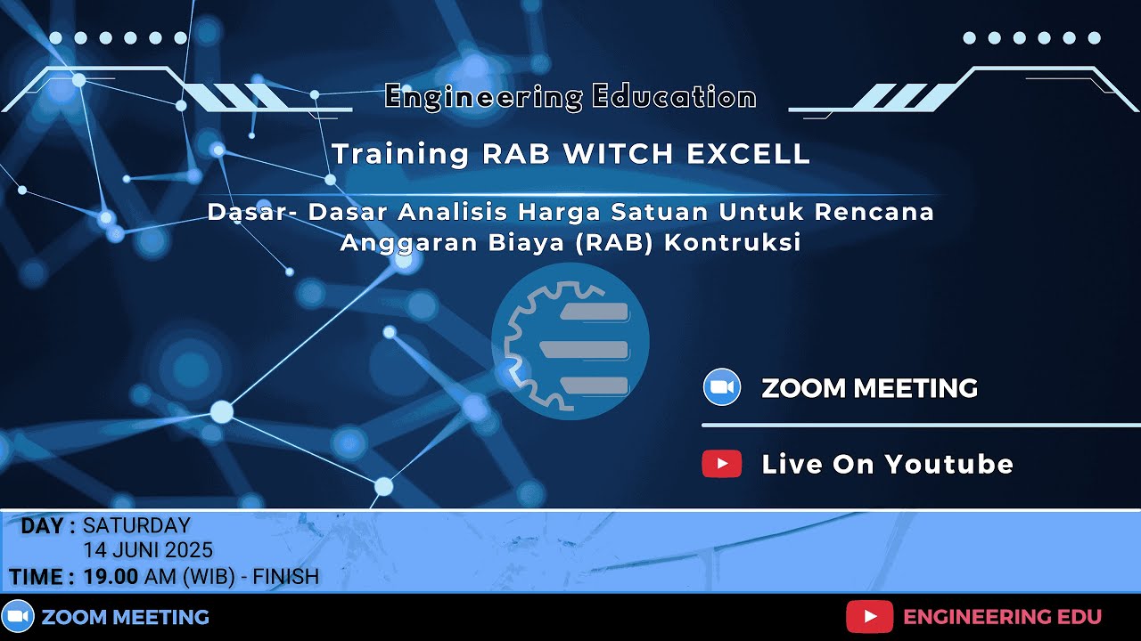 TRAINING RAB Dasar- Dasar Analisis Harga Satuan Untuk Rencana Anggaran Biaya (RAB) Kontruksi