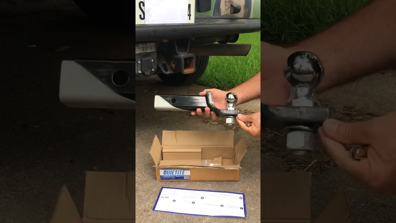 Quick Review- QUIETITE Anti-Rattle Wedging Ball Mount Trailer Hitch 