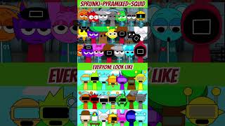 Incredibox Sprunki Pyramixed Squid Game Vs Everyone Look Like Garnold