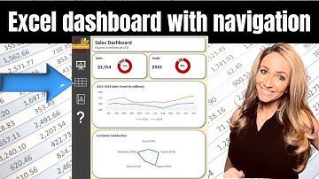 Excel Dashboard with Navigation Tutorial #exceltricks