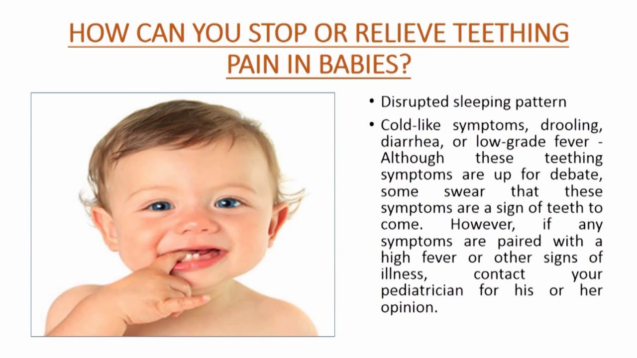 What are some signs a baby is teething?