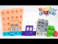 Square numberblocks and roots under kinetic sand  fun math for preschoolers and early math learners