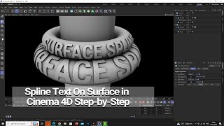 Spline Text On Surface in Cinema 4D and How Does it Work?