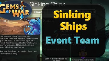 Sinking Ships Event Team - Gems of War