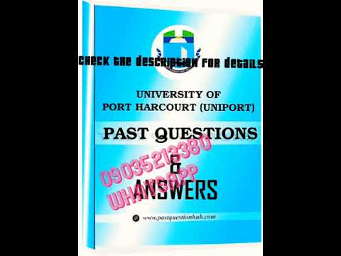 uniport post utme past questions and answers