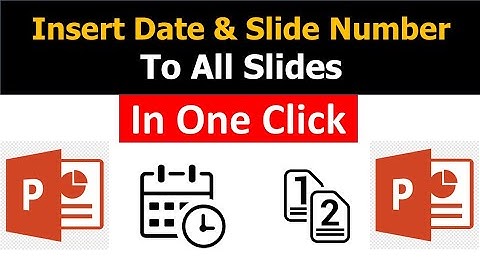 How to Insert Date, Time and Slide Numbers in PowerPoint !