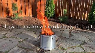 DIY Solo Stove Smokeless Fire Pit