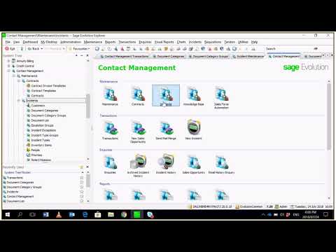 Sage 200 Evolution CRM, SFA Setup and Outlook Integration