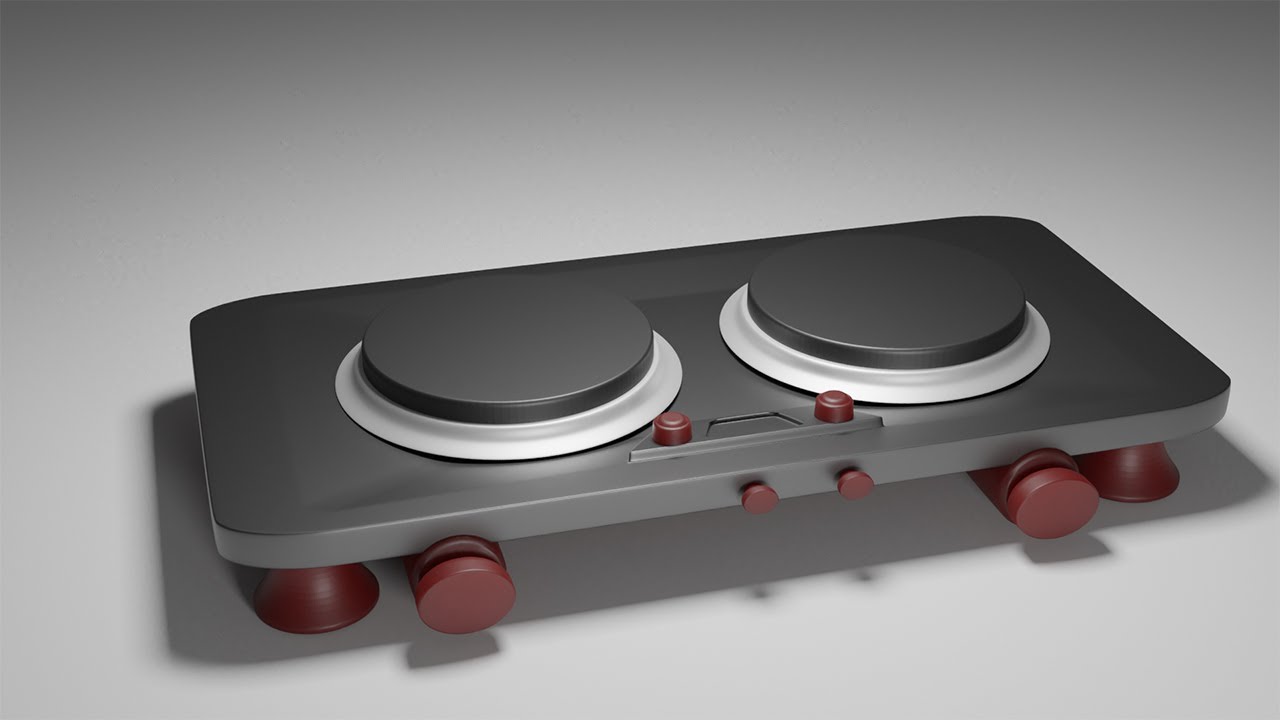 How To Model Electrical Stove In Blender Modelling In Blender 3d