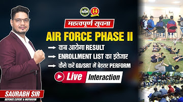 LIVE INTERACTION OF AIR FORCE STUDENTS WITH SAURABH SIR | BEST GUIDANCE FOR GD/SRT | MKC