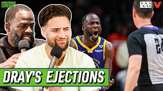 Klay Thompson gets emotional over Dray's ejections \& Warriors suspensions | Draymond Green Show